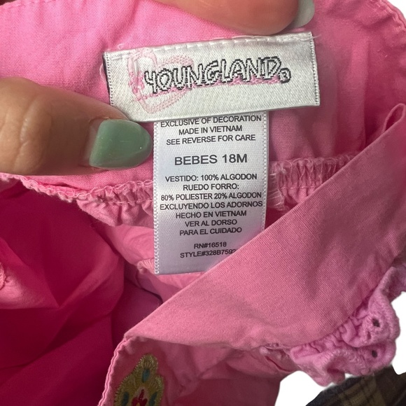 Vintage Y2K Ladybug & Flower Cotton Dress <3 18 months - Picture 3 of 4